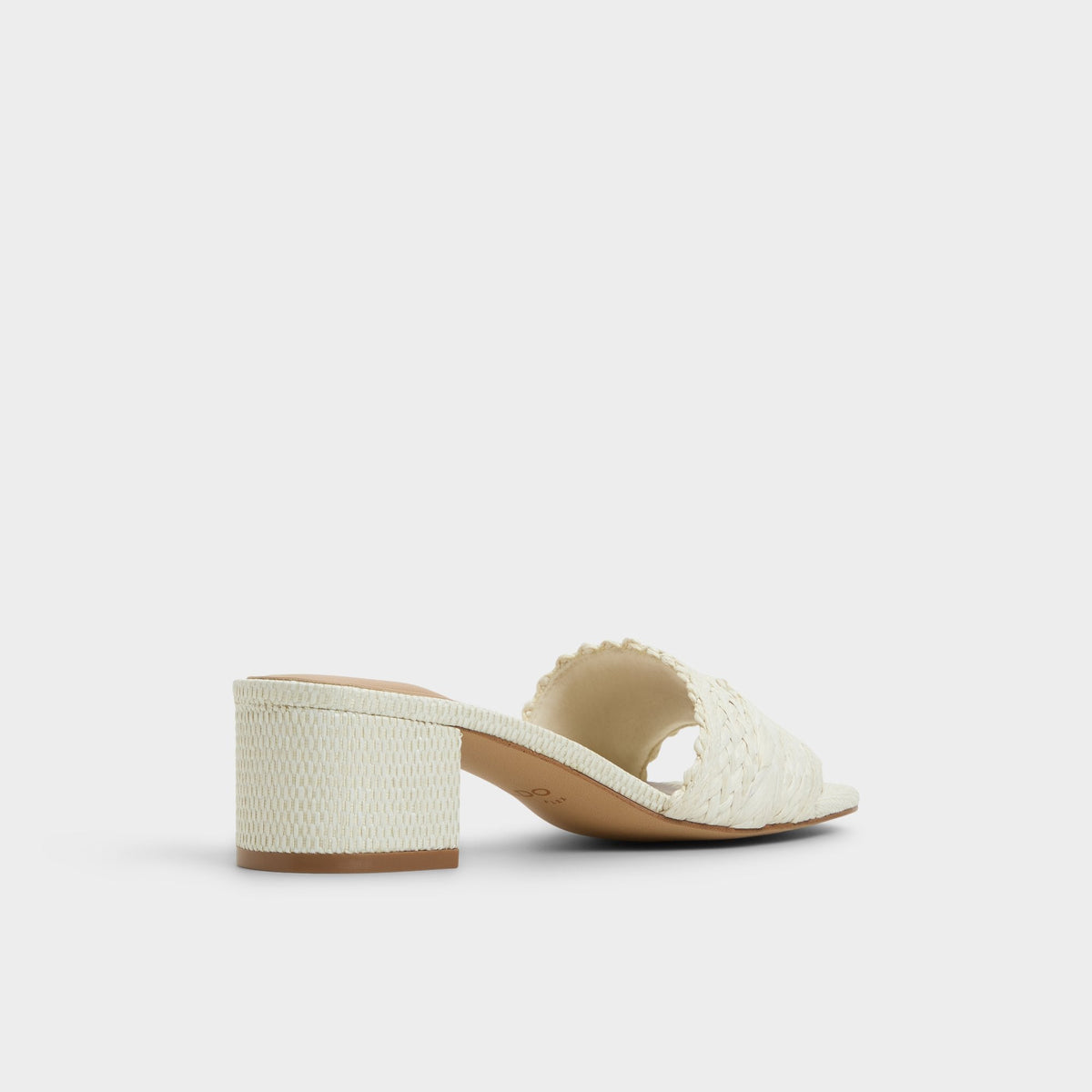 Claudina White/Bone Women's Block heels - Heeled mule, Block heel | Aldo