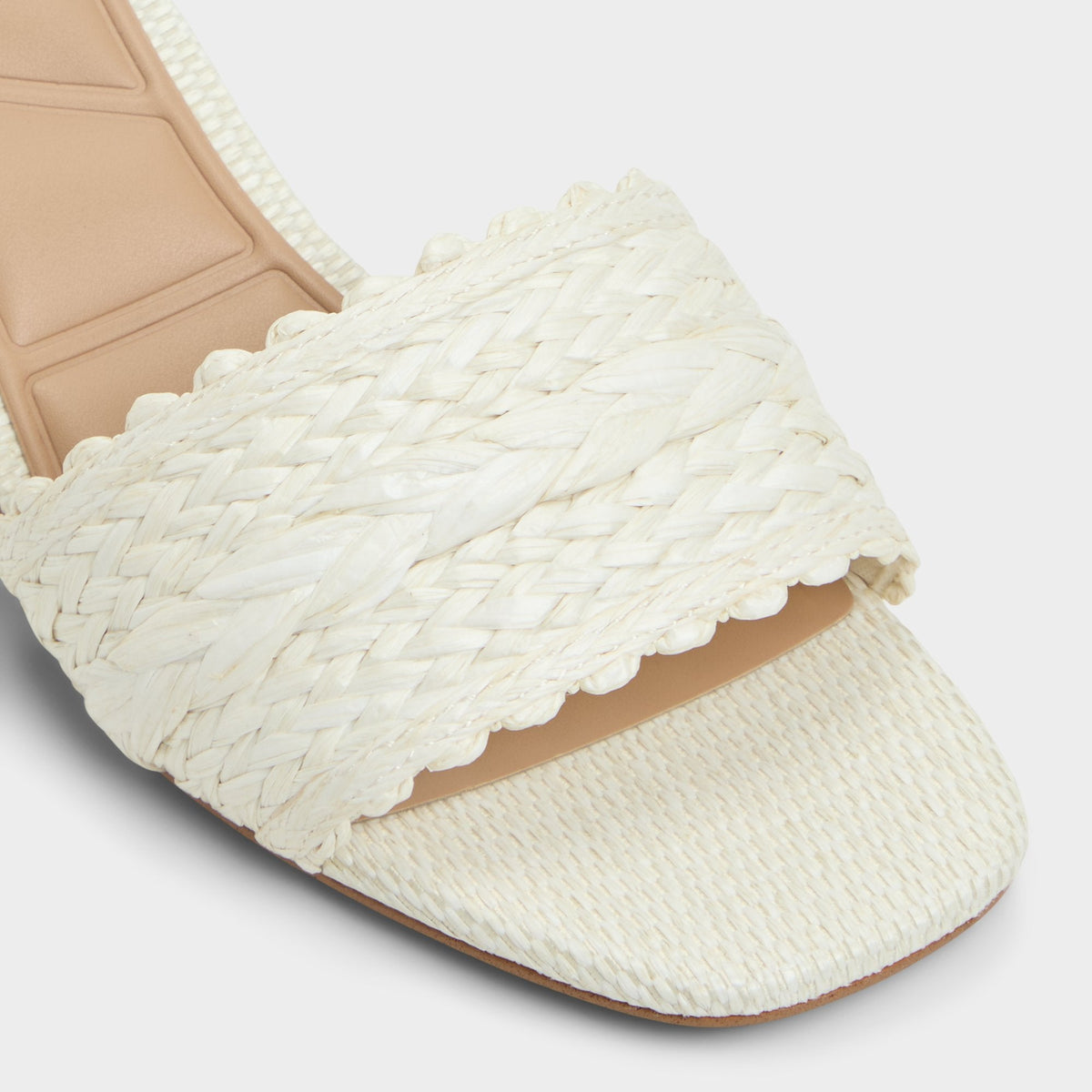 Claudina White/Bone Women's Block heels - Heeled mule, Block heel | Aldo