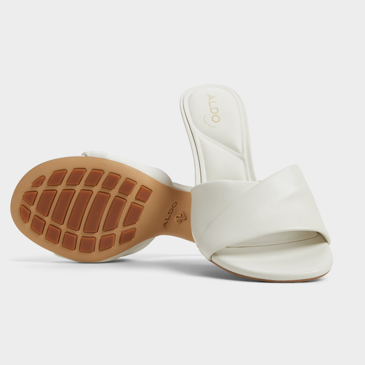 Lyhanna White/Bone Women's Heeled mules - Heeled mule, Stiletto heel | Aldo