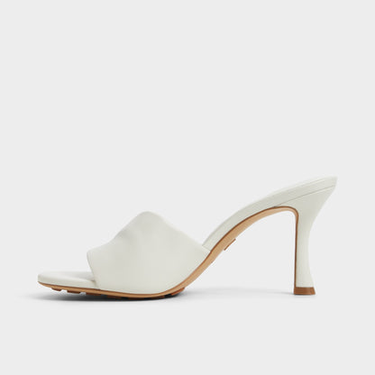Lyhanna White/Bone Women's Heeled mules - Heeled mule, Stiletto heel | Aldo