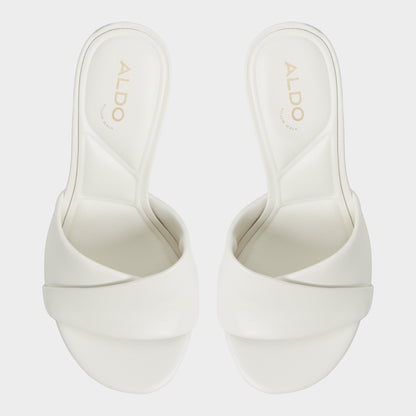 Lyhanna White/Bone Women's Heeled mules - Heeled mule, Stiletto heel | Aldo