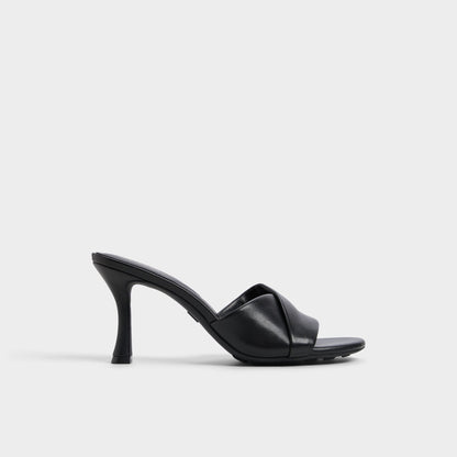 Lyhanna Black Women's Heeled mules - Heeled mule, Stiletto heel | Aldo