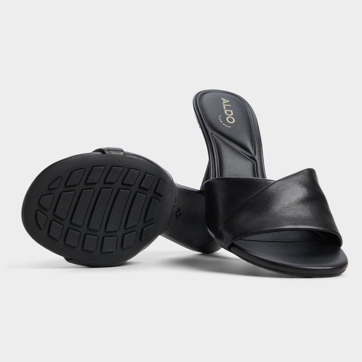 Lyhanna Black Women's Heeled mules - Heeled mule, Stiletto heel | Aldo