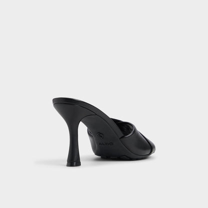Lyhanna Black Women's Heeled mules - Heeled mule, Stiletto heel | Aldo