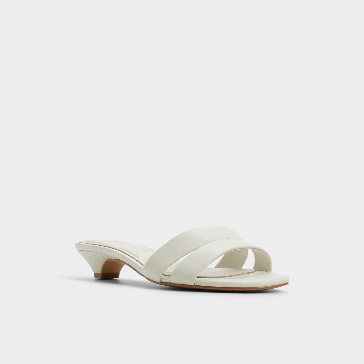 Scarletta White/Bone Women's Mule slides - Heeled mule, Kitten heel | Aldo