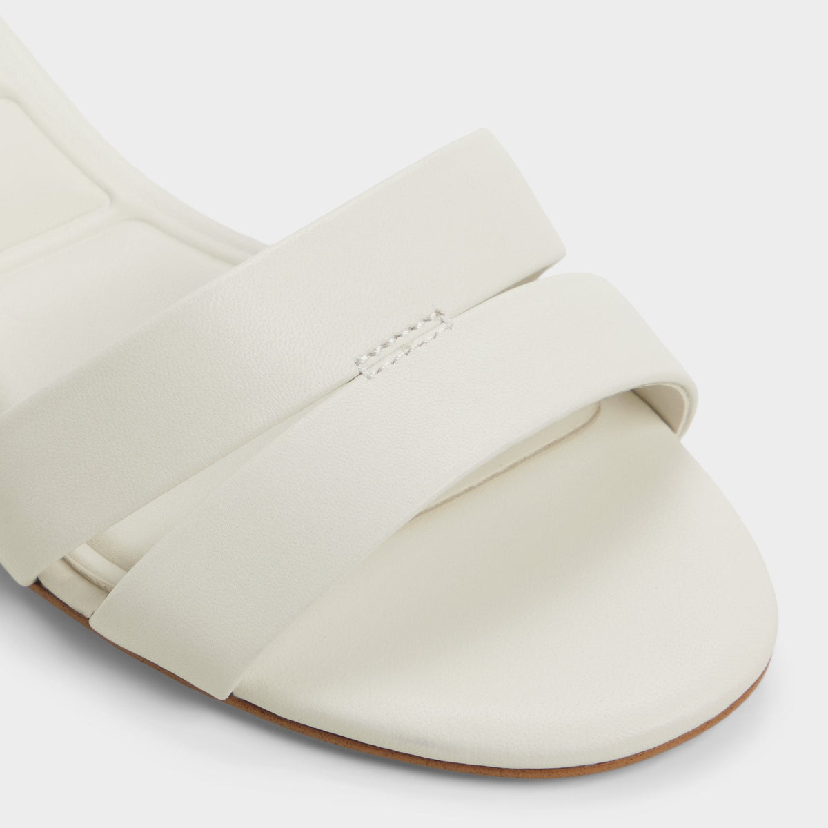 Scarletta White/Bone Women's Mule slides - Heeled mule, Kitten heel | Aldo
