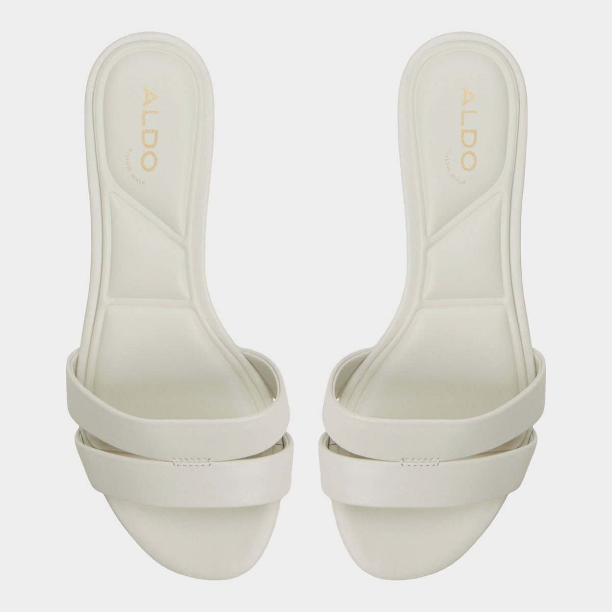 Scarletta White/Bone Women's Mule slides - Heeled mule, Kitten heel | Aldo