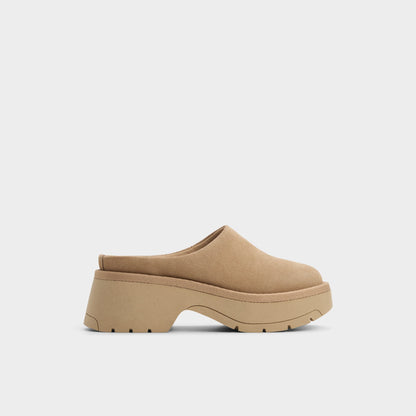 Academia Beige Women's Cold Weather Shoes - Heeled mule, Lug sole | Aldo