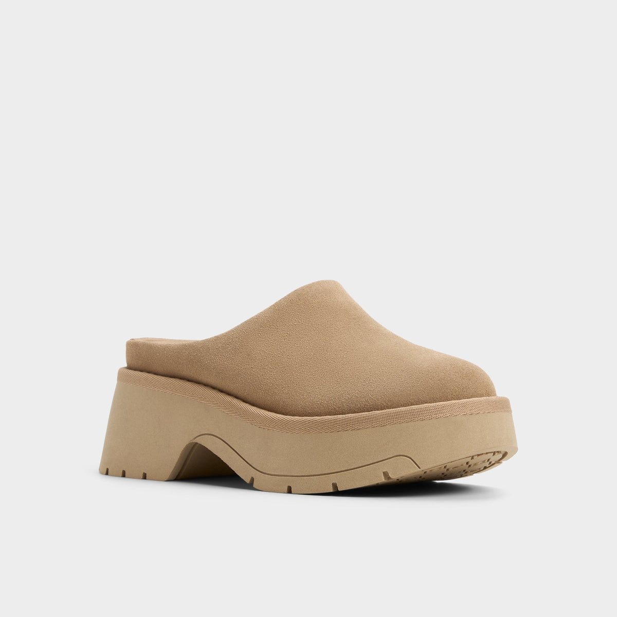 Academia Beige Women's Cold Weather Shoes - Heeled mule, Lug sole | Aldo