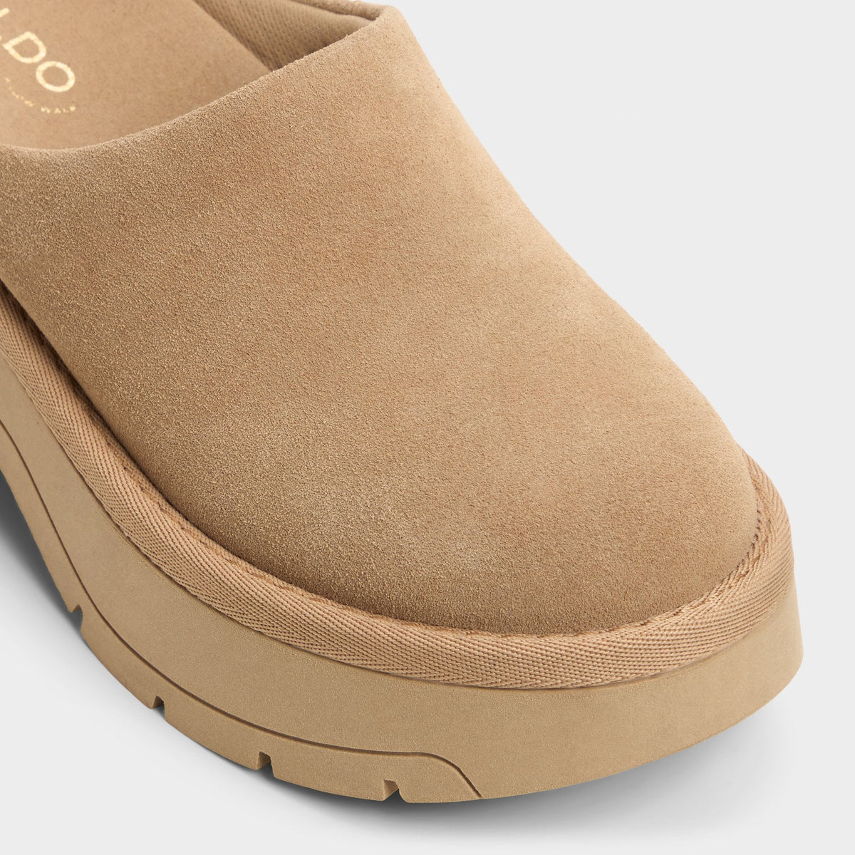 Academia Beige Women's Cold Weather Shoes - Heeled mule, Lug sole | Aldo