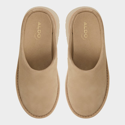 Academia Beige Women's Cold Weather Shoes - Heeled mule, Lug sole | Aldo
