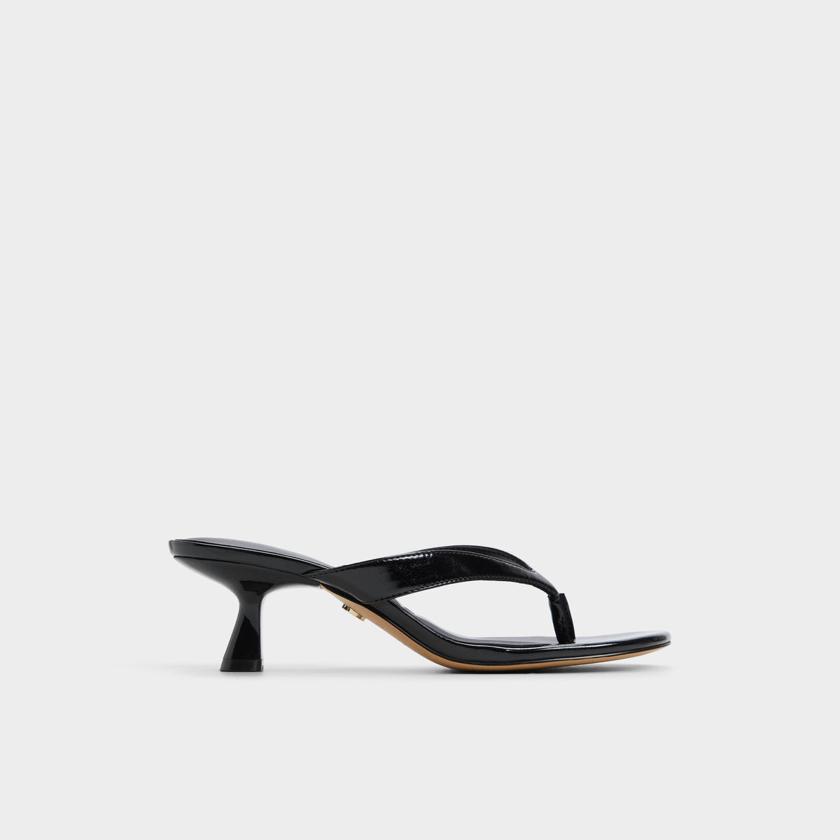 Jump Black Women's Strappy sandals - Heeled flip flop, Kitten heel | Aldo