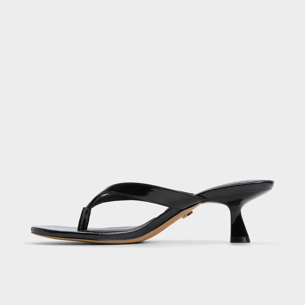 Jump Black Women's Strappy sandals - Heeled flip flop, Kitten heel | Aldo