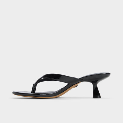 Jump Black Women's Strappy sandals - Heeled flip flop, Kitten heel | Aldo