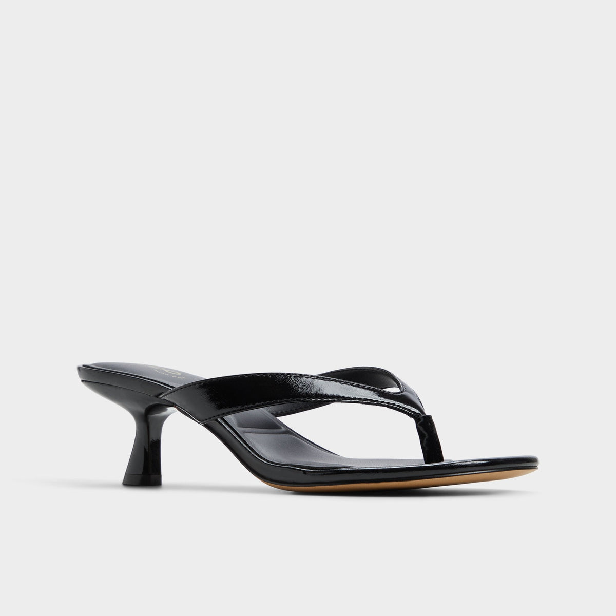 Jump Black Women's Strappy sandals - Heeled flip flop, Kitten heel | Aldo