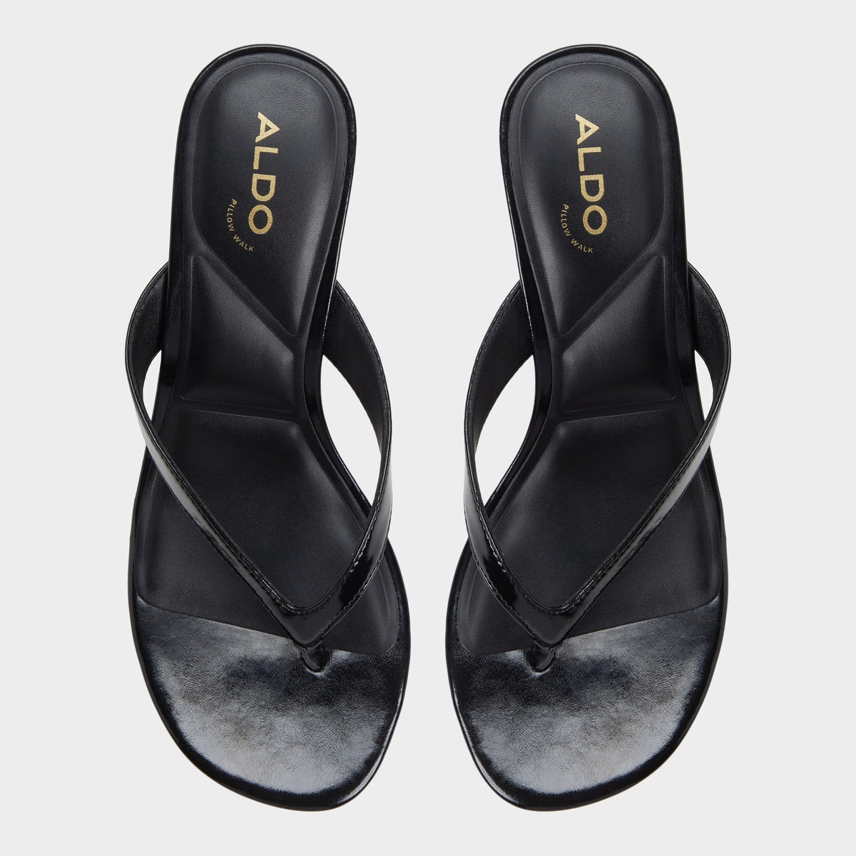 Jump Black Women's Strappy sandals - Heeled flip flop, Kitten heel | Aldo