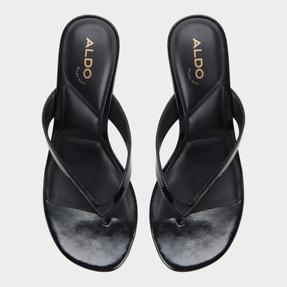 Jump Black Women's Strappy sandals - Heeled flip flop, Kitten heel | Aldo