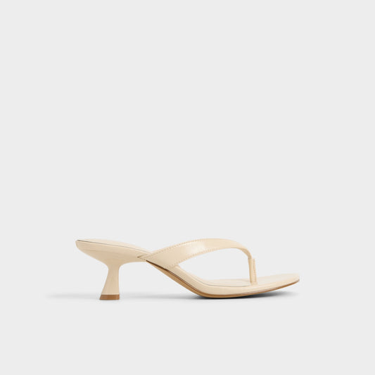 Jump in Cream - Heeled flip flop, Kitten heel | Aldo