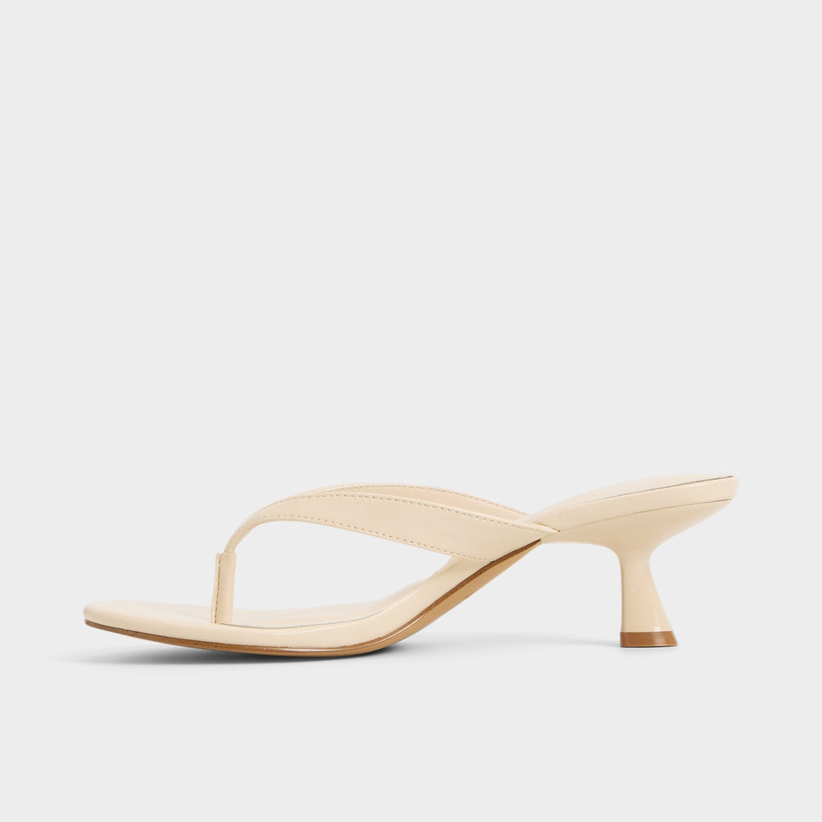 Jump in Cream - Heeled flip flop, Kitten heel | Aldo