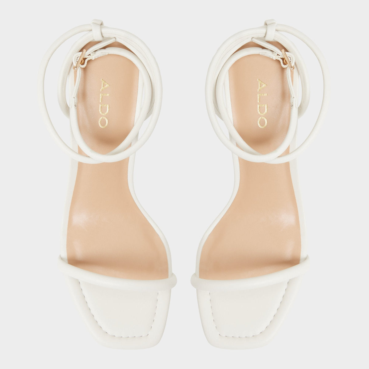 Demmi White Women's Strappy sandals - , Kitten heel | Aldo