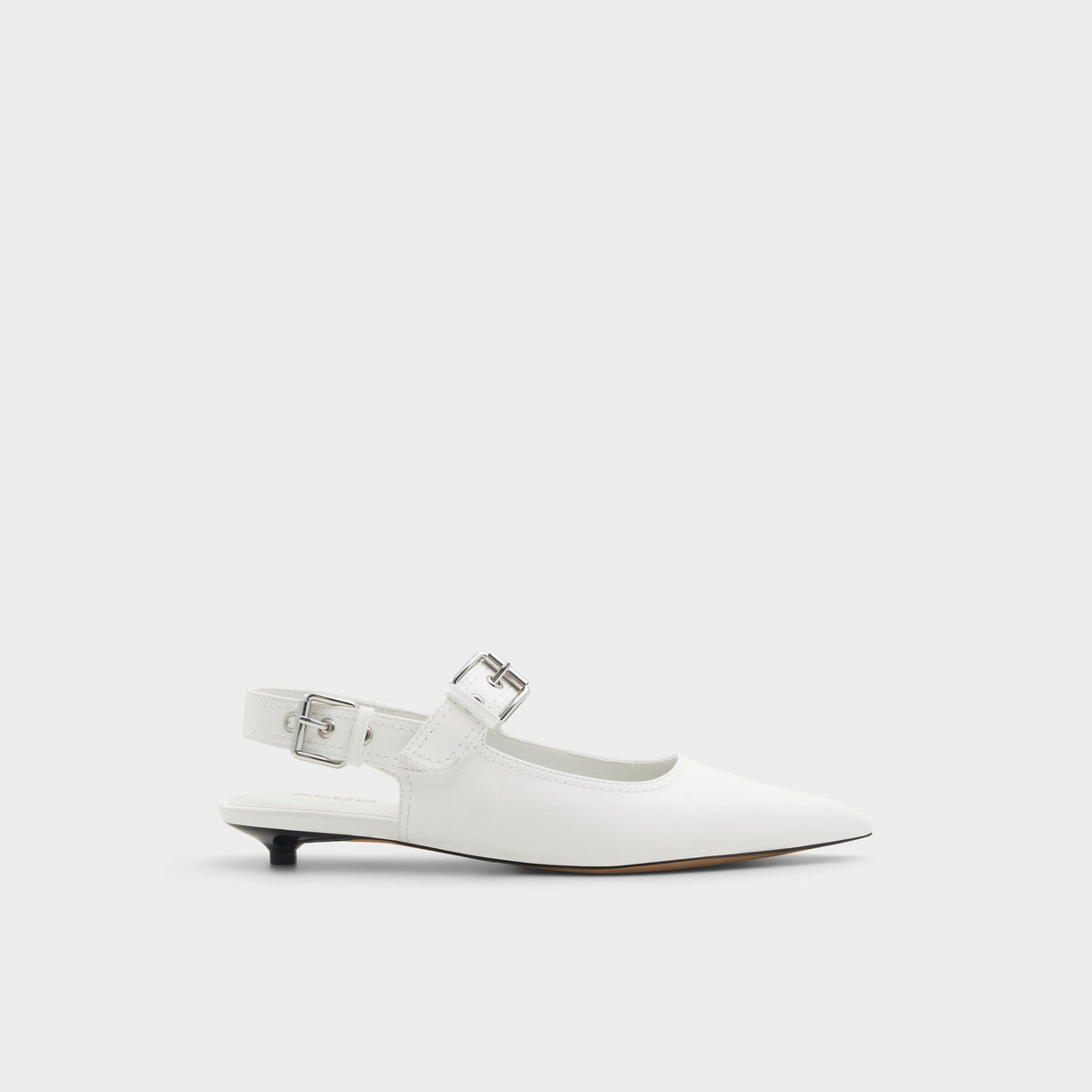 Kellya White Women's Slingbacks - Sling back high heel, Kitten heel | Aldo