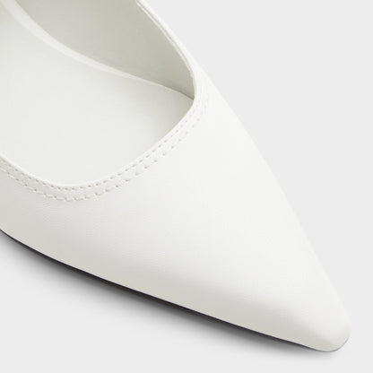 Kellya White Women's Slingbacks - Sling back high heel, Kitten heel | Aldo