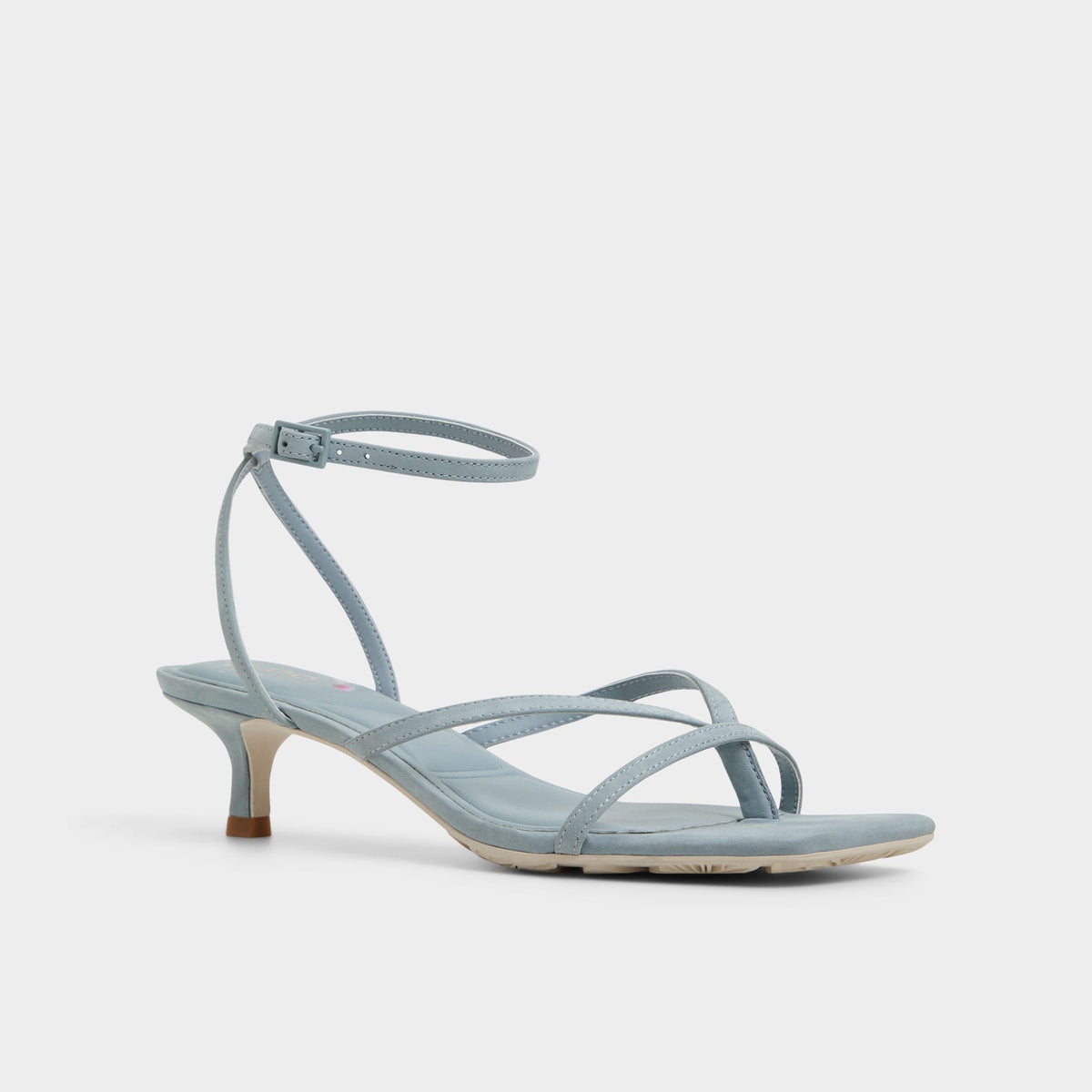 Soffie Other Blue Women's Strappy sandals - Strappy heeled sandal, Kitten heel | Aldo