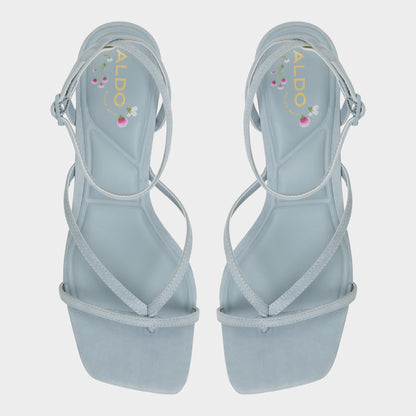 Soffie Other Blue Women's Strappy sandals - Strappy heeled sandal, Kitten heel | Aldo