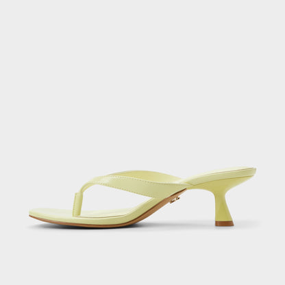Jump Other Yellow Women's Strappy sandals - Heeled flip flop, Kitten heel | Aldo