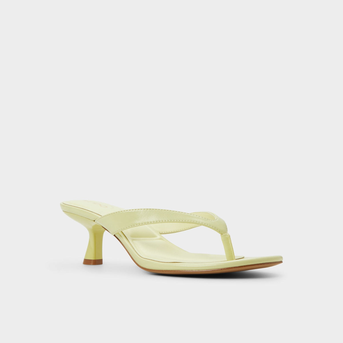 Jump Other Yellow Women's Strappy sandals - Heeled flip flop, Kitten heel | Aldo