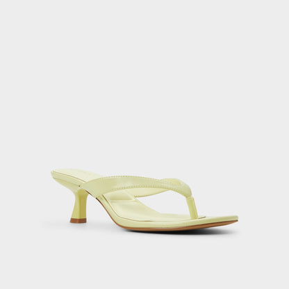 Jump Other Yellow Women's Strappy sandals - Heeled flip flop, Kitten heel | Aldo