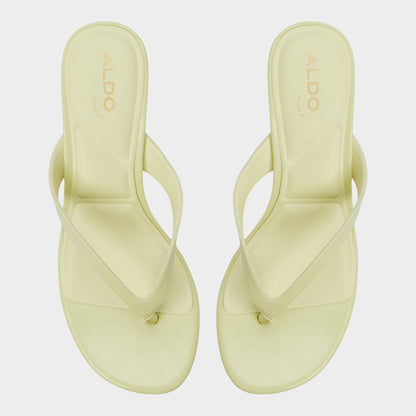 Jump Other Yellow Women's Strappy sandals - Heeled flip flop, Kitten heel | Aldo