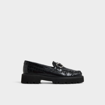 Danrose Black Women's Loafers & Oxfords - Loafer, Lug sole | Aldo