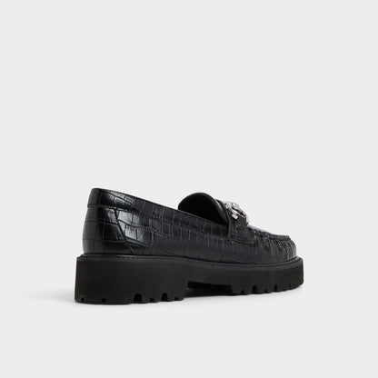 Danrose Black Women's Loafers & Oxfords - Loafer, Lug sole | Aldo