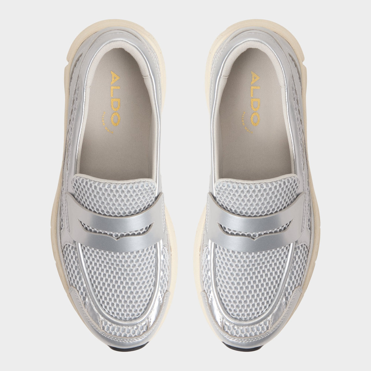 Loffy in Silver - Loafer, Jogger sole | Aldo