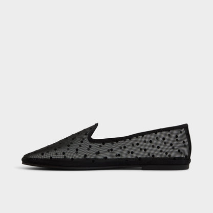 Aurabelle Black Textile Mesh Women's Loafers & Oxfords - Loafer | Aldo