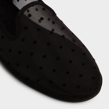 Aurabelle Black Textile Mesh Women's Loafers & Oxfords - Loafer | Aldo