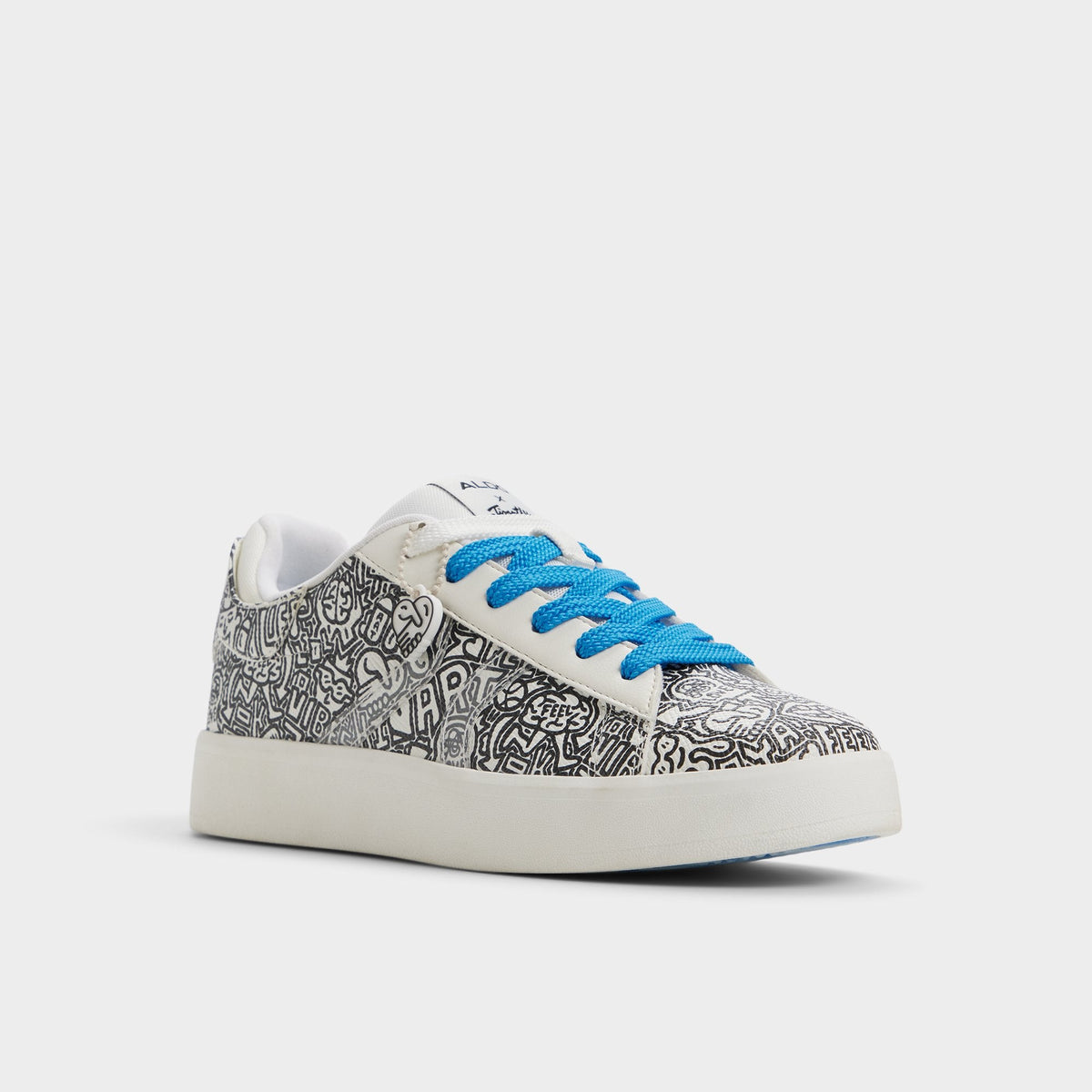Timothy in Goodman White Black - Women's low top sneaker, Cup sole | Aldo