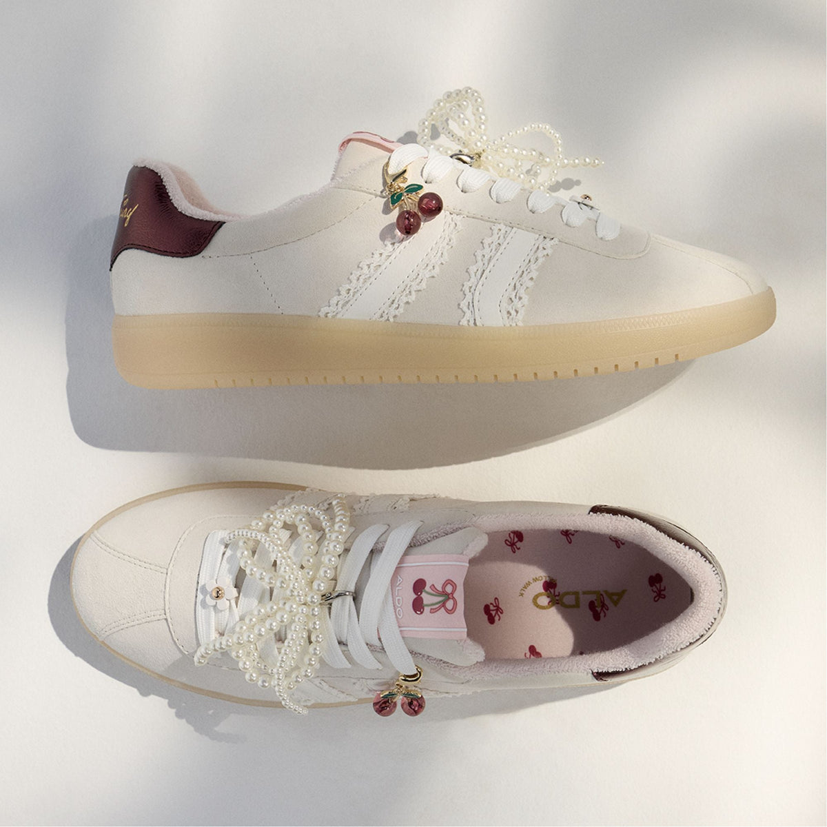 Sweetthing White/Bone Women's Low top sneakers - Low top sneaker, Cup sole | Aldo