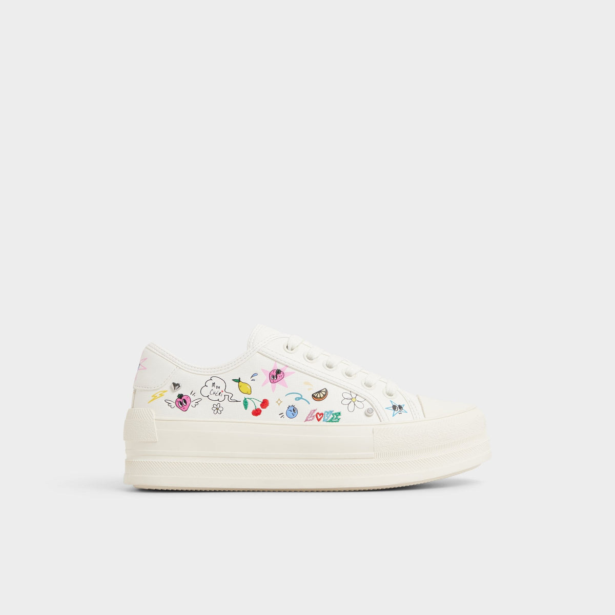 Rayes White/Multi Women's Low top sneakers - Sneaker, Platform | Aldo