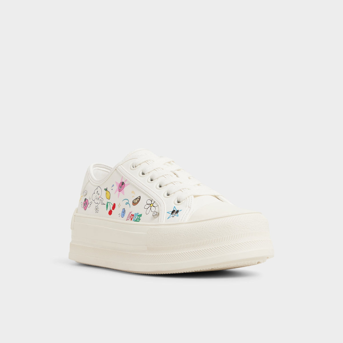 Rayes White/Multi Women's Low top sneakers - Sneaker, Platform | Aldo