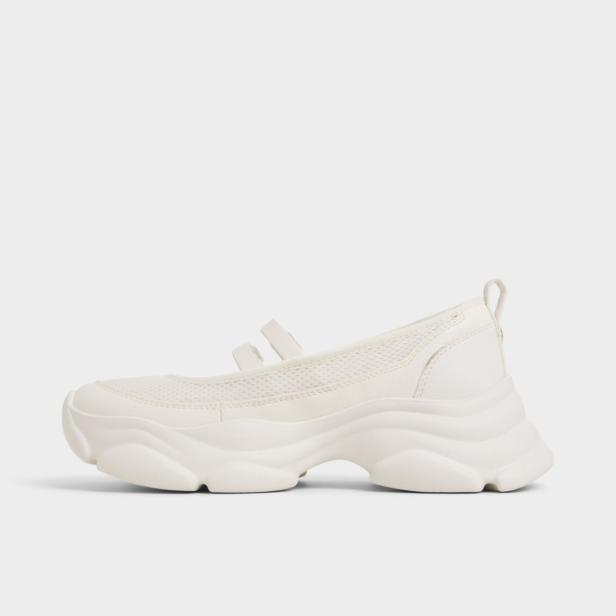 Aethera White Women's Platform and wedge sneakers - Mary Jane Sneakers, Jogger sole | Aldo