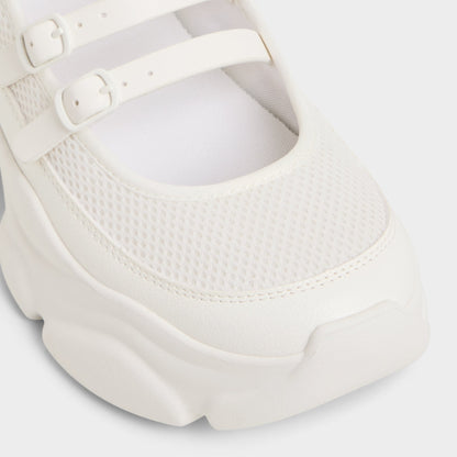Aethera White Women's Platform and wedge sneakers - Mary Jane Sneakers, Jogger sole | Aldo