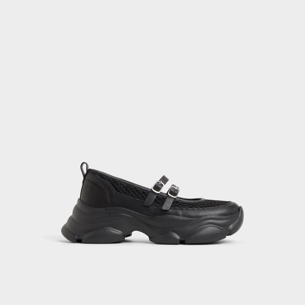 Aethera Black Women's Platform and wedge sneakers - Mary Jane Sneakers, Jogger sole | Aldo