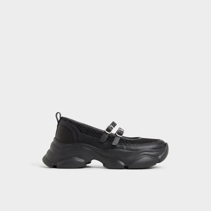 Aethera Black Women's Platform and wedge sneakers - Mary Jane Sneakers, Jogger sole | Aldo