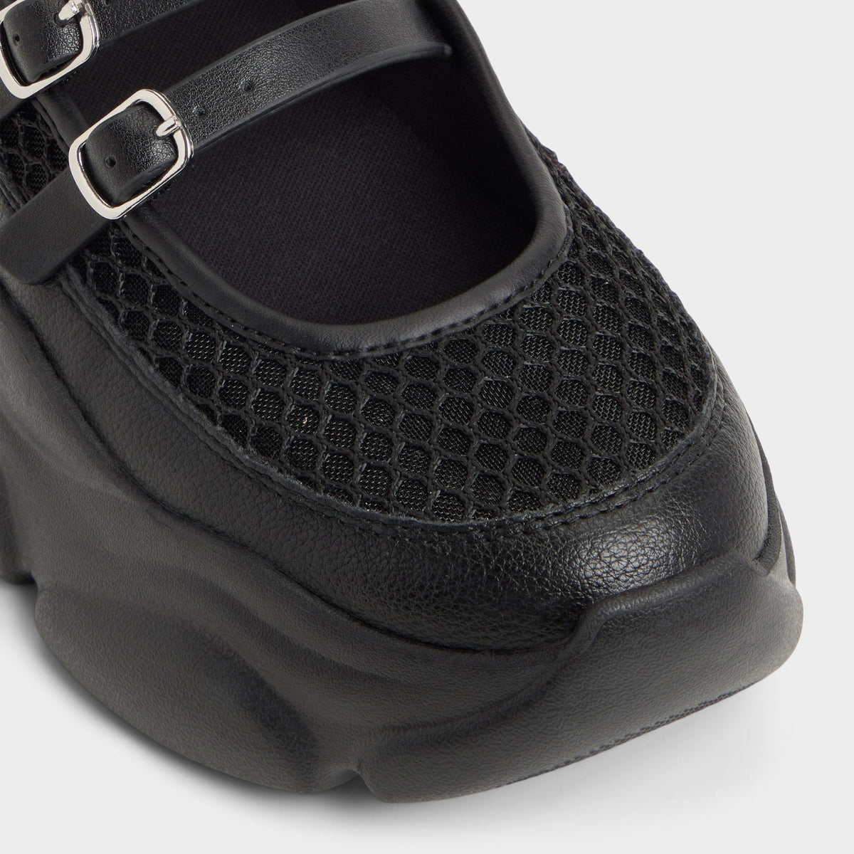 Aethera Black Women's Platform and wedge sneakers - Mary Jane Sneakers, Jogger sole | Aldo