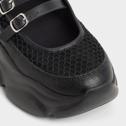 Aethera Black Women's Platform and wedge sneakers - Mary Jane Sneakers, Jogger sole | Aldo
