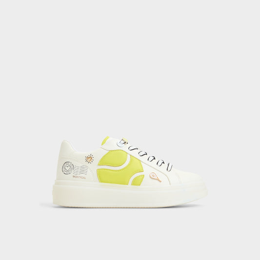 Clubchamp White Combo Women's Platform and wedge sneakers - Low top sneaker | Aldo