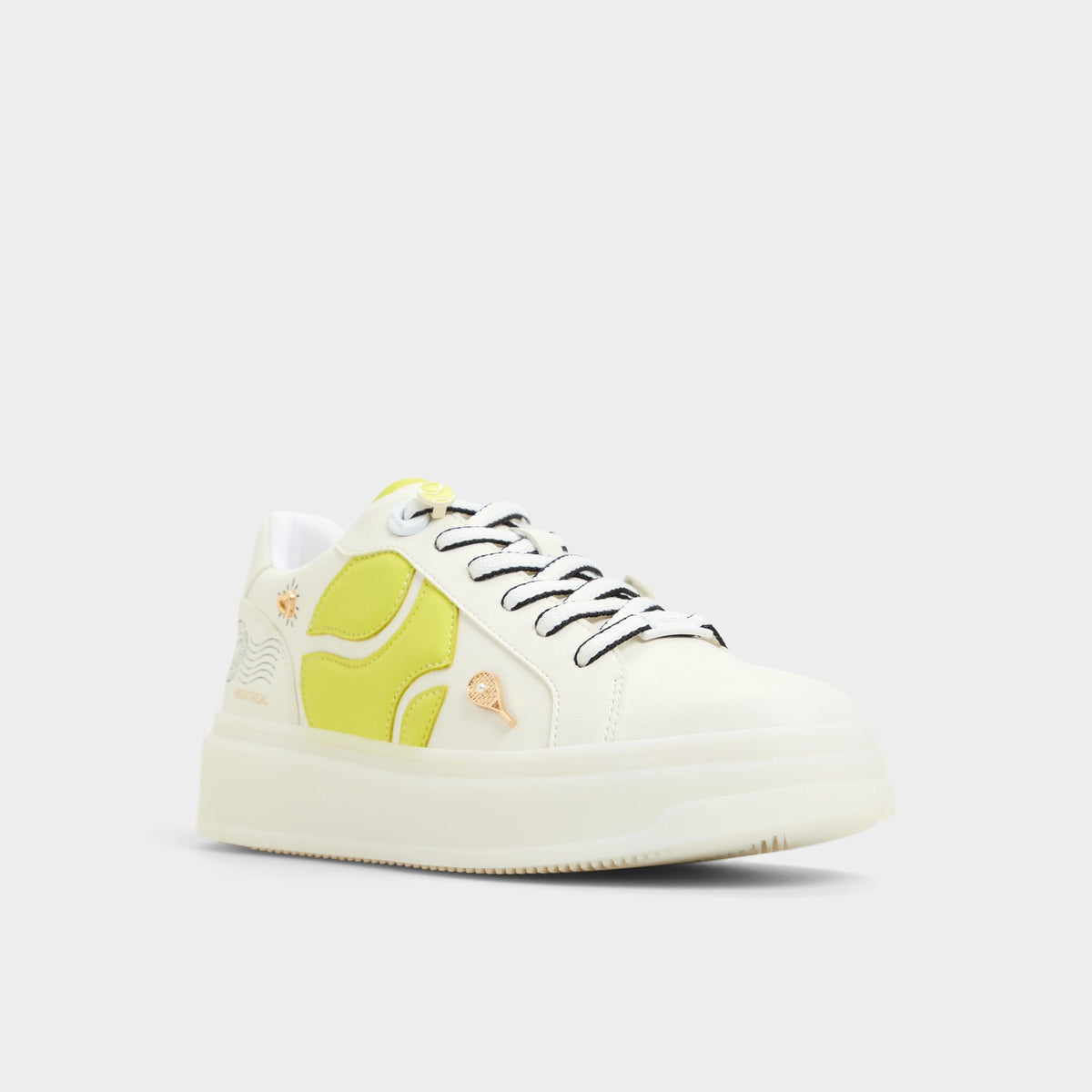 Clubchamp White Combo Women's Platform and wedge sneakers - Low top sneaker | Aldo