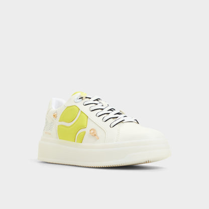 Clubchamp White Combo Women's Platform and wedge sneakers - Low top sneaker | Aldo